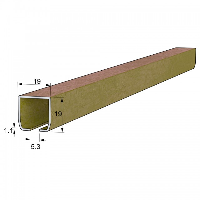 HEAVY DUTY CURTAIN RAIL / IRIDIUM